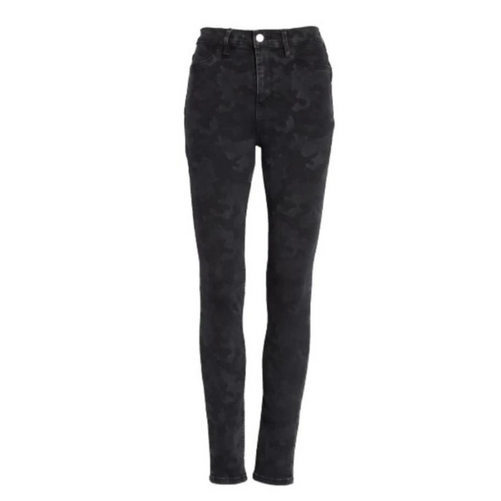 Free People Long & Lean High Waist Camo Skinny Jeans Size 26